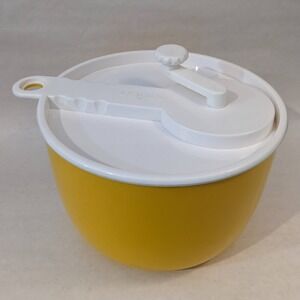 Vintage Copco Salad Spinner Yellow Sam Lebowitz Design 604 Made in USA Retro